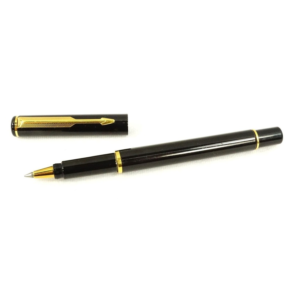 Vintage Black and Gold Parker Ballpoint Pen Made in UK